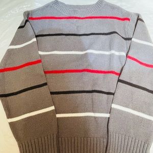Children’s Place Gray Striped Sweater, 5/6
